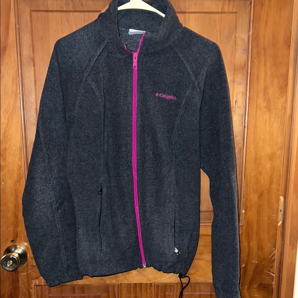 Columbia Women's Gray Jacket with Pink Accents